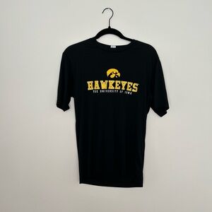 Iowa Hawkeyes Sports Tek Black T-Shirt-Small